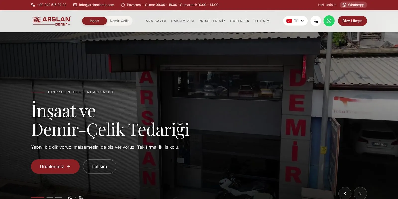 Arslan Demir — Sanayi ve tedarik